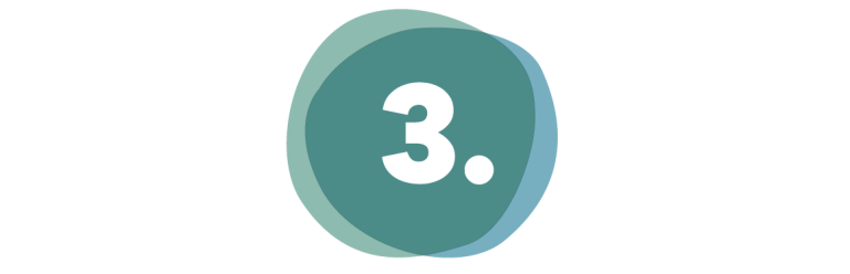 3. Bubble/Icon mit der Zahl 3