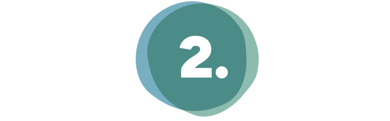 2. Bubble/Icon mit der Zahl 2